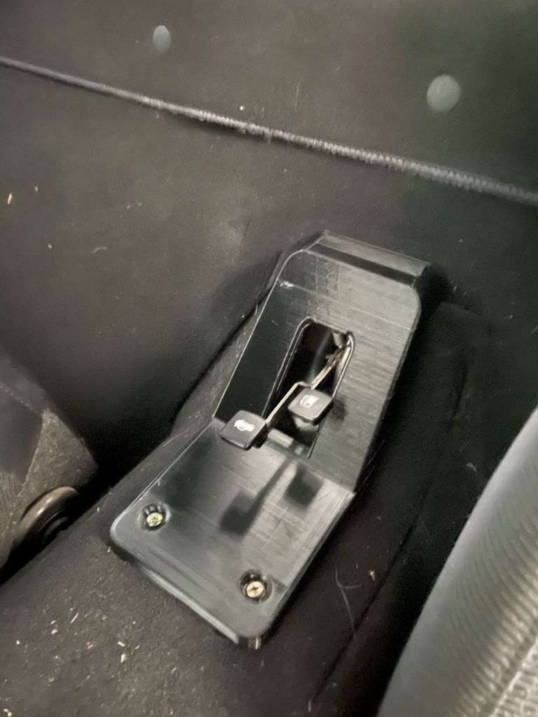 Trunk/Fuel Lid Levers Cover