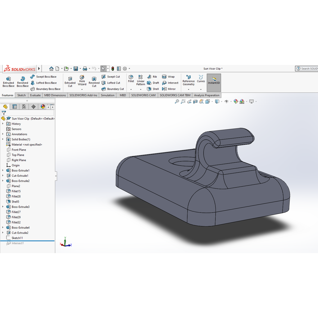 Sun Visor Clip for 1998 Ford Crown Victoria