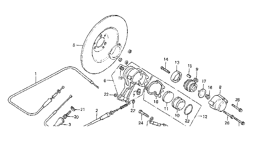 Disc Brake Caliper Adjuster Part