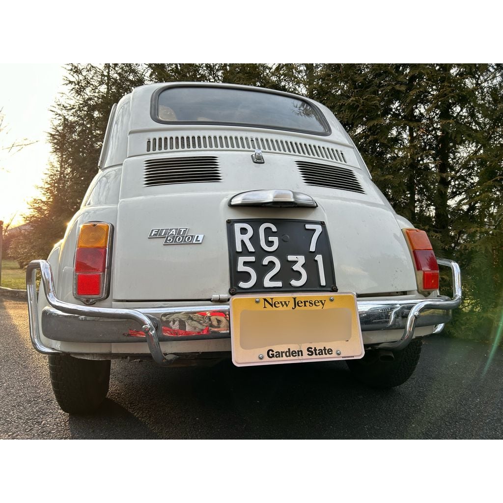 License Plate Mount for 1972 Fiat 500