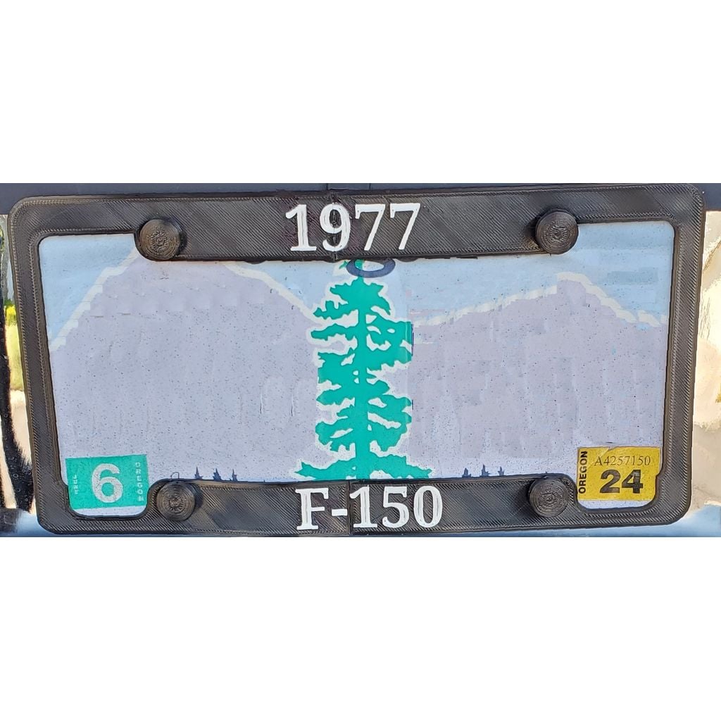 License Plate Frame for 1977 Ford F-150