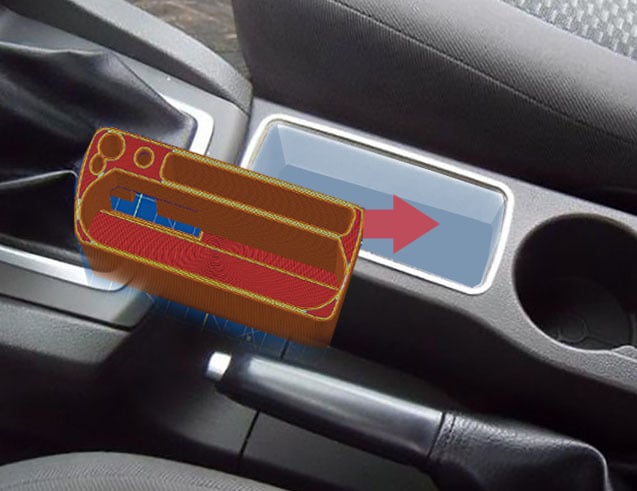 Center Console Storage Organizer for 2004 Ford Focus