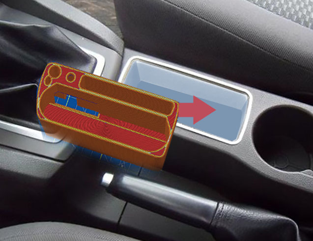 Center Console Storage Organizer for 2004 Ford Focus