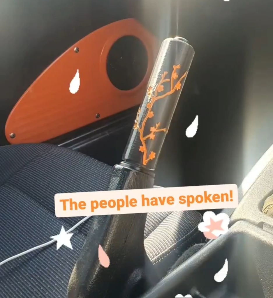 Handbrake Cover - Cherry Blossom