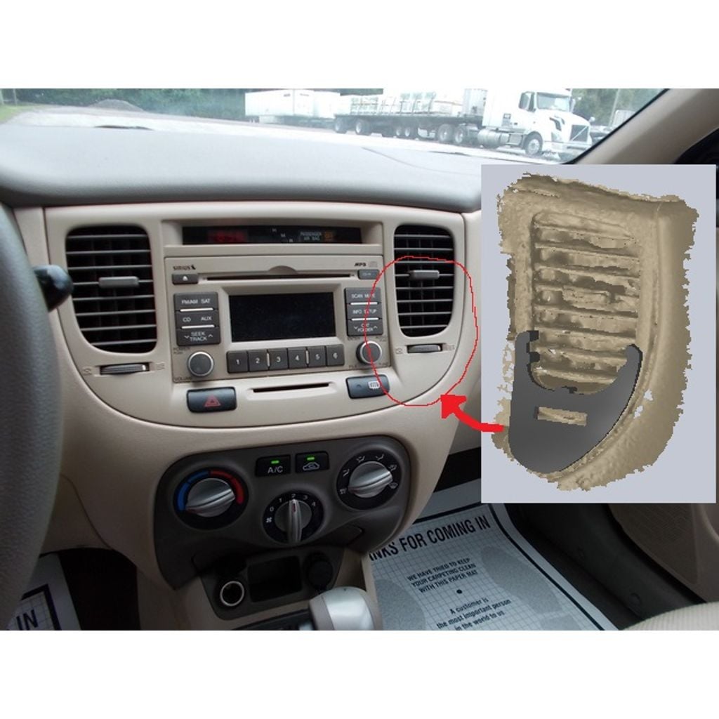 Dashboard vent mount for 2005 Kia Rio